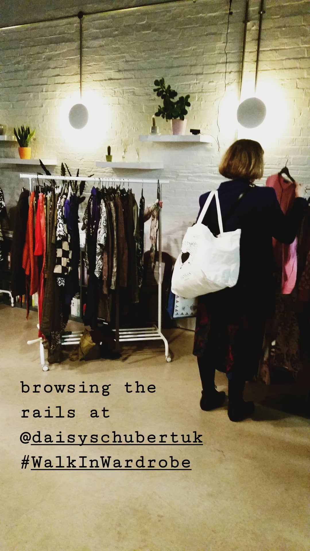 rails of clothes at Walk In Wardrobe event