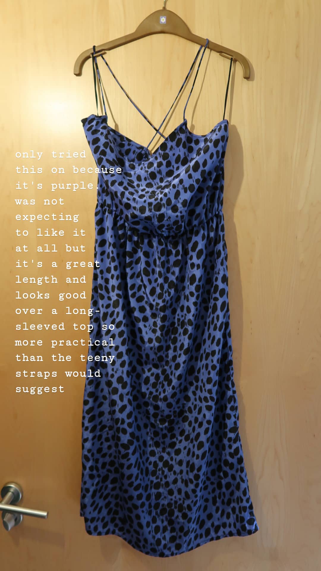 purple leopard print strappy dress